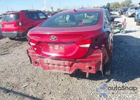 2013 Hyundai Elantra Gls из США, поврежденный, VIN KMHDH4AE8DU000298